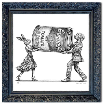 A Study for The Campbell Soup Lovers (Giclee Canvas Print)