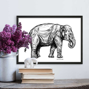 Sumatran Elephant Forever (Giclee Canvas Print)