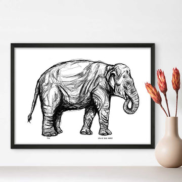 Sumatran Elephant Forever (Giclee Canvas Print)