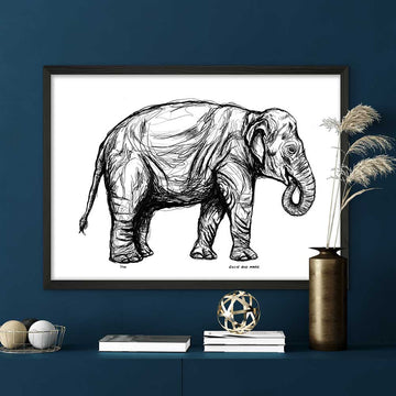 Sumatran Elephant Forever (Giclee Canvas Print)