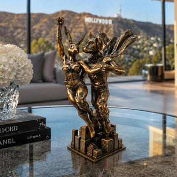 They Were Super Together (Bronze Sculpture)