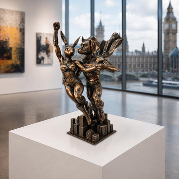 They Were Super Together (Bronze Sculpture)