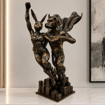 They Were Super Together (Bronze Sculpture)