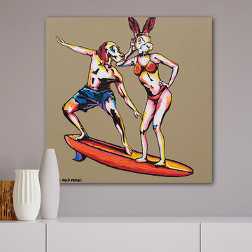 Surf Buddies (Original Painting)