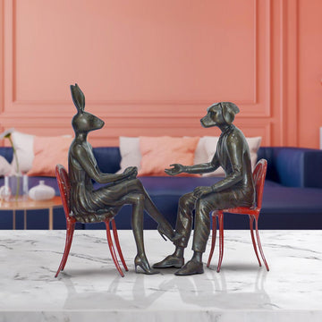 Lots to Talk About (Bronze Sculpture, Small)