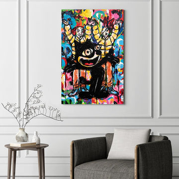 On the Same Team (Original Painting)