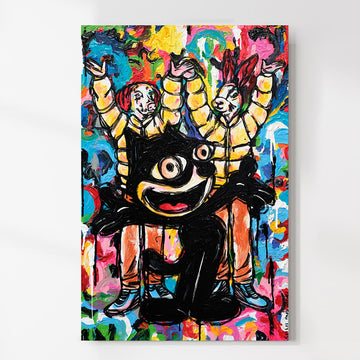 On the Same Team (Original Painting)