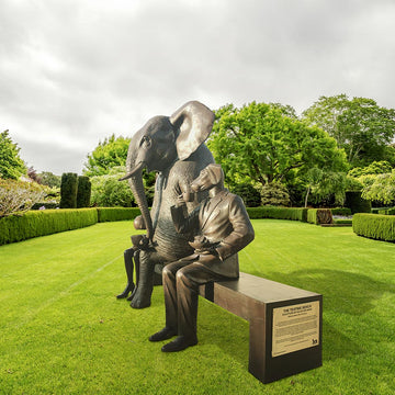 The Teatime Bench (Bronze Sculpture)