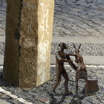 A Little Tidy Up (Bronze Sculpture)