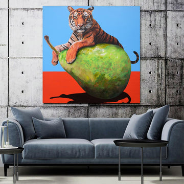 Tiger and Pear (Original Painting)