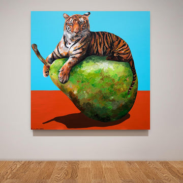 Tigers Love Pears (Original Painting)