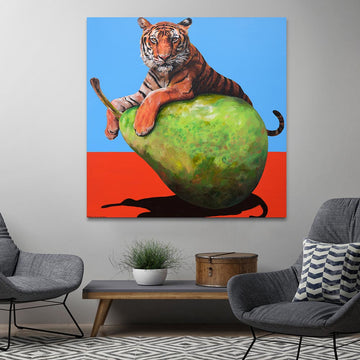 Tiger and Pear (Original Painting)