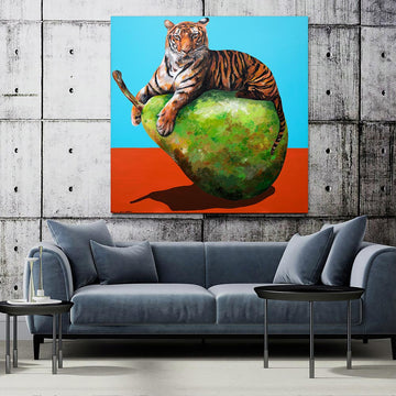 Tigers Love Pears (Original Painting)