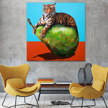 Tigers Love Pears (Original Painting)