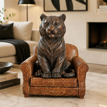 Tiger Accepted Our Welcome (Bronze Sculpture, Small)