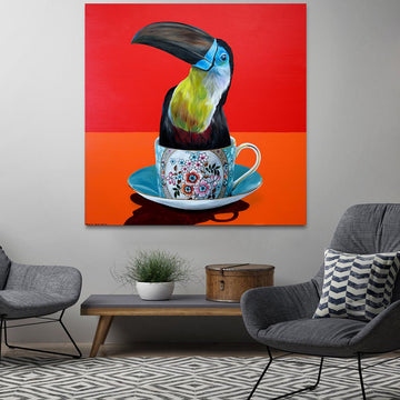 Toucan in a cup (Original Painting)