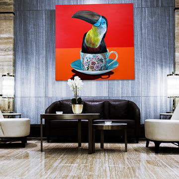 Toucan in a cup (Original Painting)