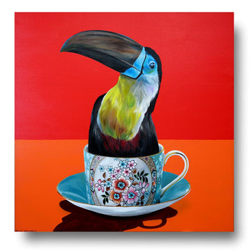 Toucan in a cup (Original Painting)