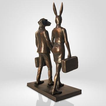 They were the Golden Travellers (Bronze Sculpture, Small)