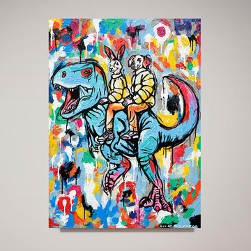 The T-Rex Was Not Happy (Original Painting)