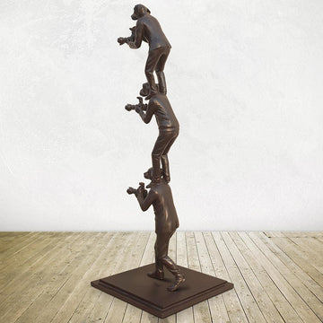 The Paparazzi Trio (Bronze Sculpture)