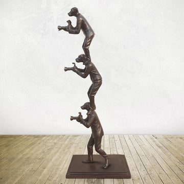 The Paparazzi Trio (Bronze Sculpture)