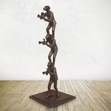 The Paparazzi Trio (Bronze Sculpture)