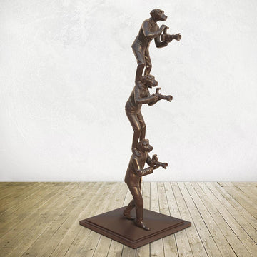 The Paparazzi Trio (Bronze Sculpture)