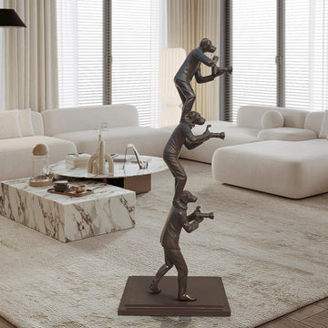 The Paparazzi Trio (Bronze Sculpture)