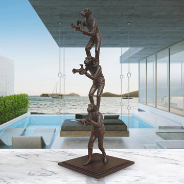 The Paparazzi Trio (Bronze Sculpture)