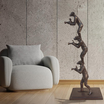 The Paparazzi Trio (Bronze Sculpture)