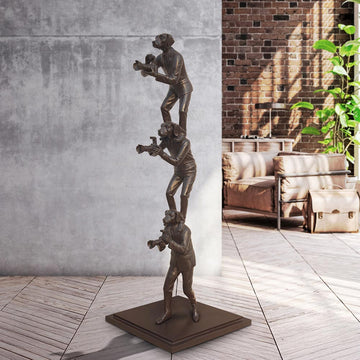 The Paparazzi Trio (Bronze Sculpture)