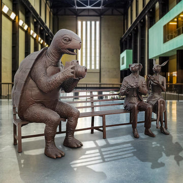 The Turtle Bench of Friendship (Bronze Sculpture)