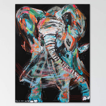 Tusk, the Vanishing African Elephant (Original Painting)