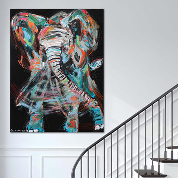 Tusk, the Vanishing African Elephant (Original Painting)