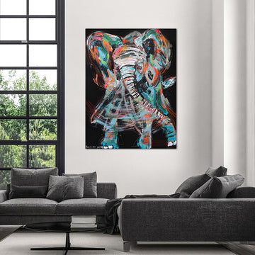 Tusk, the Vanishing African Elephant (Original Painting)