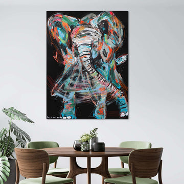 Tusk, the Vanishing African Elephant (Original Painting)