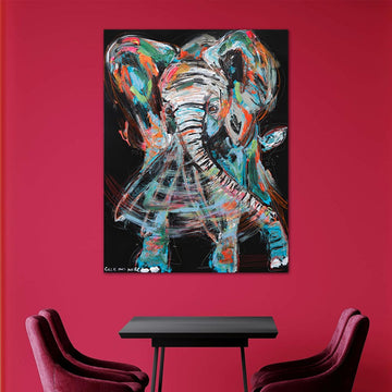 Tusk, the Vanishing African Elephant (Original Painting)