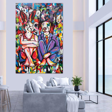 They Were Two Who Became One (Original Painting)