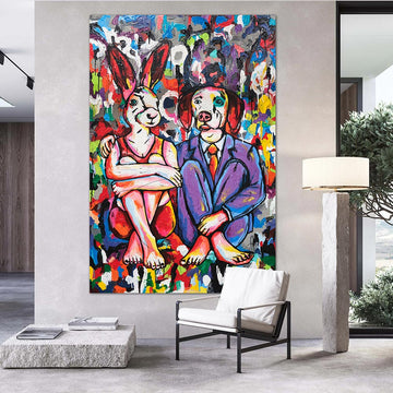 They Were Two Who Became One (Original Painting)