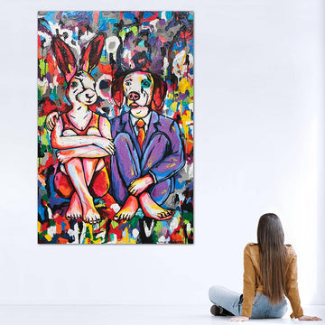 They Were Two Who Became One (Original Painting)