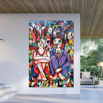 They Were Two Who Became One (Original Painting)