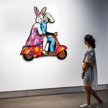 They Were the Happy Vespa Riders (Original Painting)