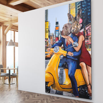 They were in New York and loved it (Original Painting)