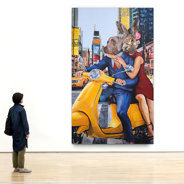 They were in New York and loved it (Original Painting)