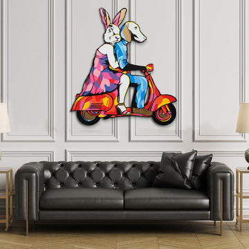 They Were the Happy Vespa Riders (Original Painting)