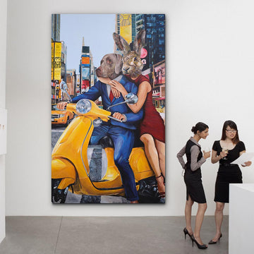 They were in New York and loved it (Original Painting)