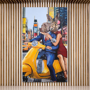They were in New York and loved it (Original Painting)