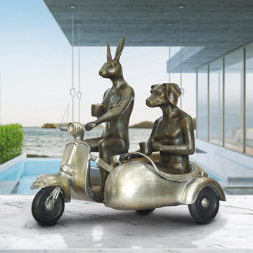 They Were Always Loving Side by Side (Bronze Sculpture)