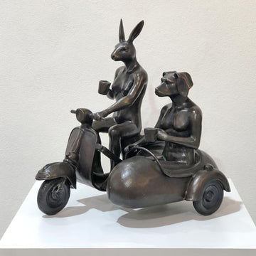 They Were Always Side by Side (Bronze Sculpture)